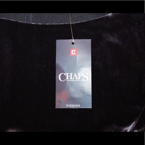 Chaps velvet and satin cocktail dress (NWT) - Picture 11 of 13